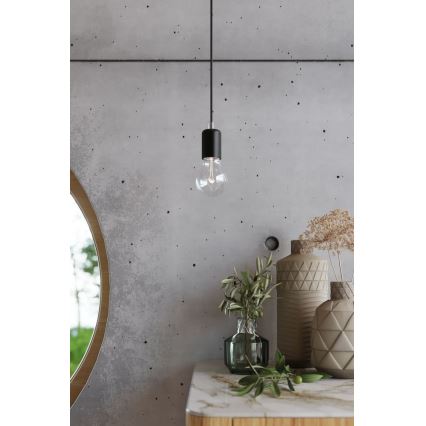 Væglampe EDISON 1xE27/60W/230V antik sort