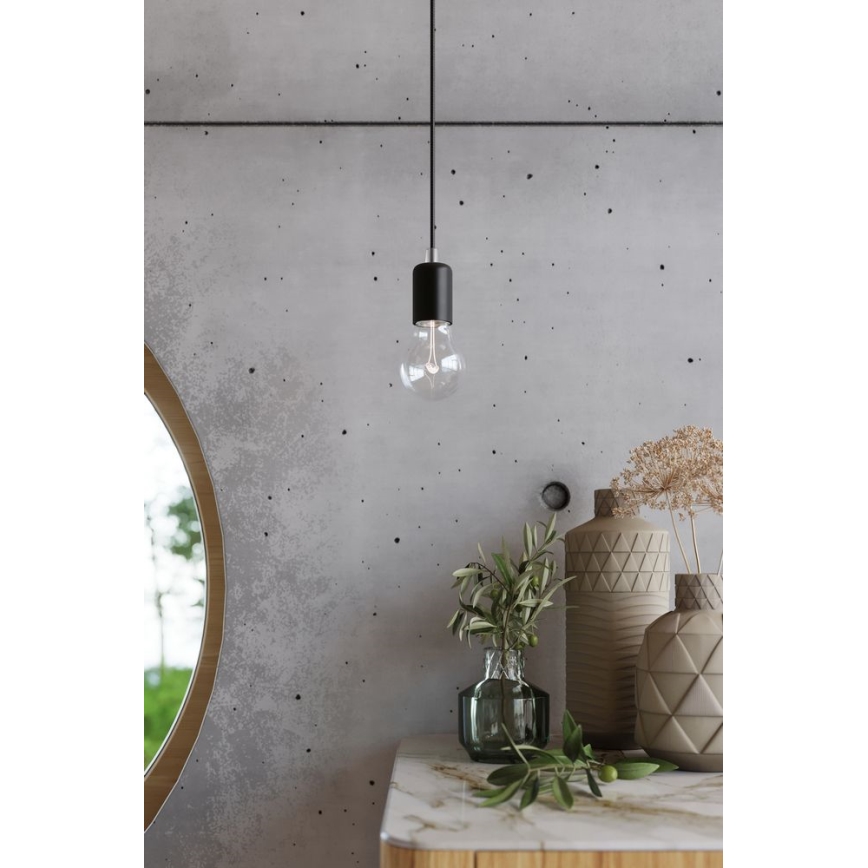 Væglampe EDISON 1xE27/60W/230V antik sort