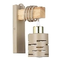 Væglampe ELEN 1xE27/35W/230V beige/gylden/brun