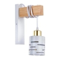 Væglampe ELEN 1xE27/35W/230V hvid/guld/brun