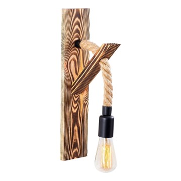 Væglampe EREBOS 1xE27/40W/230V brun