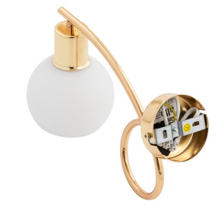 Væglampe ERYKA 1xE14/10W/230V guldfarvet