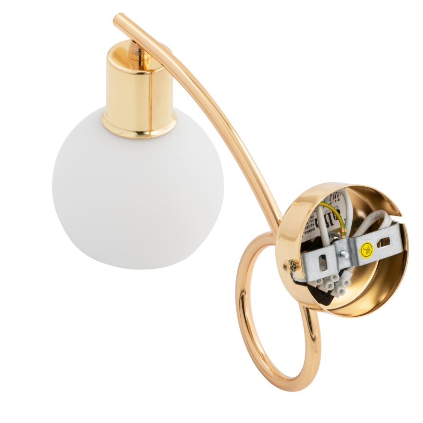 Væglampe ERYKA 1xE14/10W/230V guldfarvet