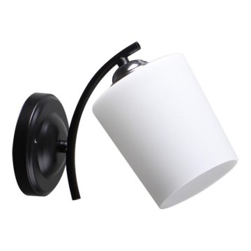 Væglampe ESNYR 1xE27/40W/230V sort/hvid