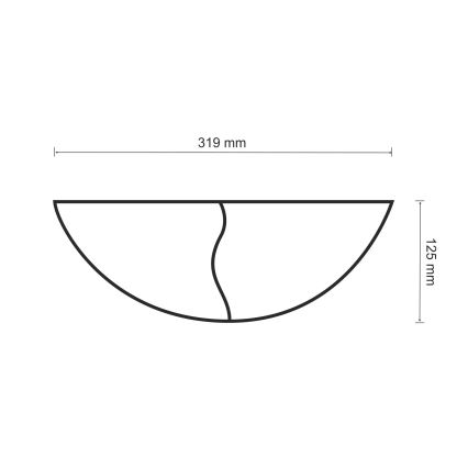 Væglampe FALA 1xE14/12W/230V gips/hvid