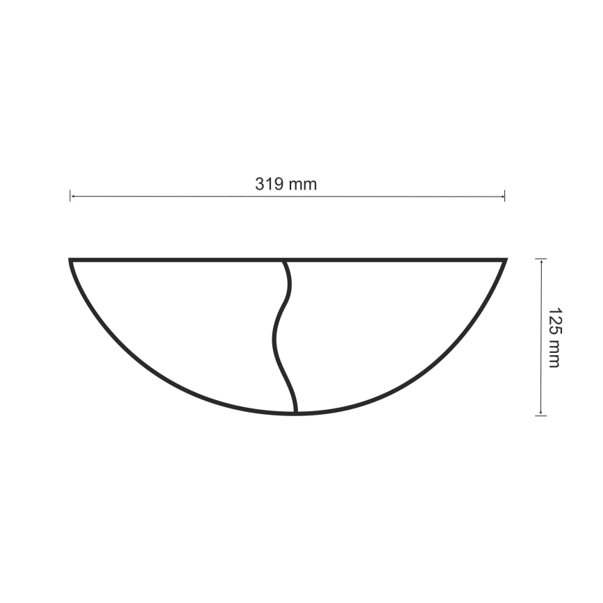 Væglampe FALA 1xE14/12W/230V gips/hvid