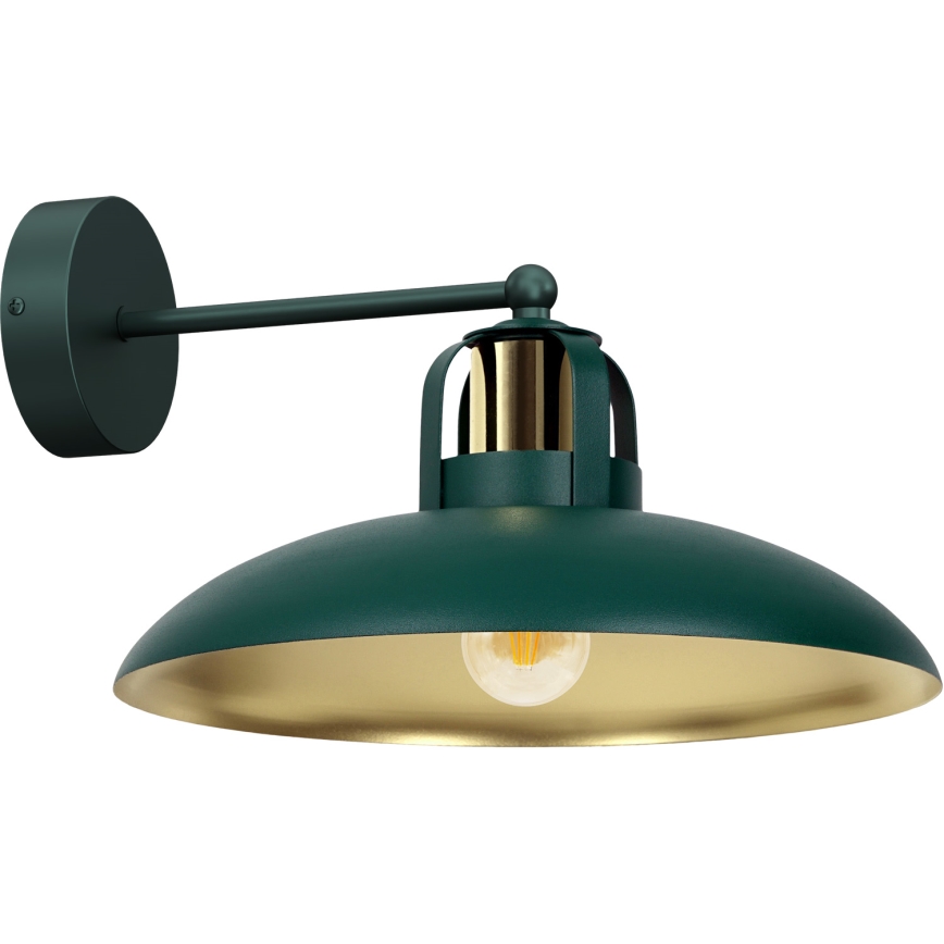 Væglampe FELIX 1xE27/60W/230V grøn
