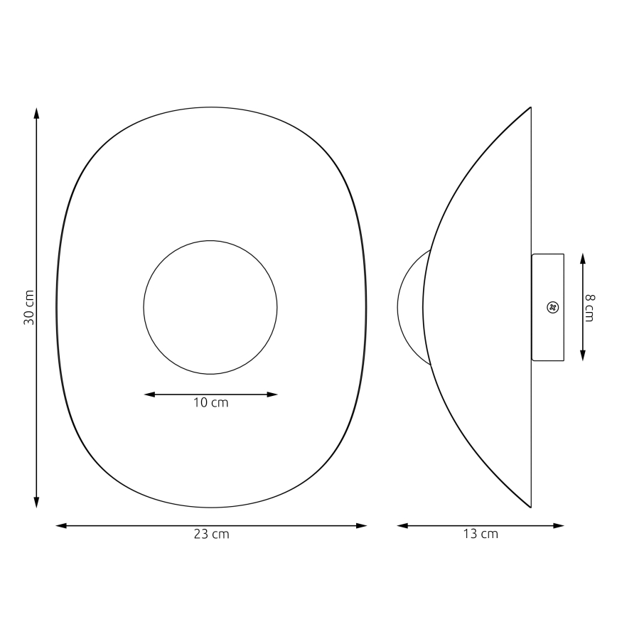 Væglampe FIERO 1xG9/8W/230V beige
