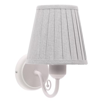 Væglampe FIREZ 1xE27/40W/230V hvid/grå