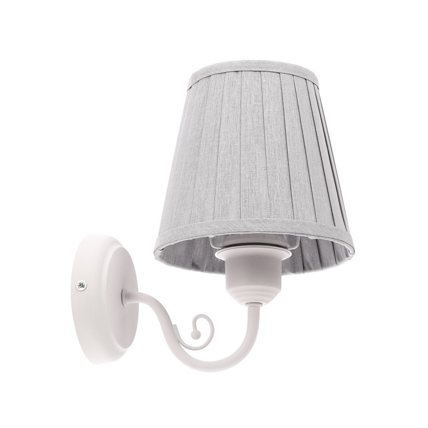 Væglampe FIREZ 1xE27/40W/230V hvid/grå