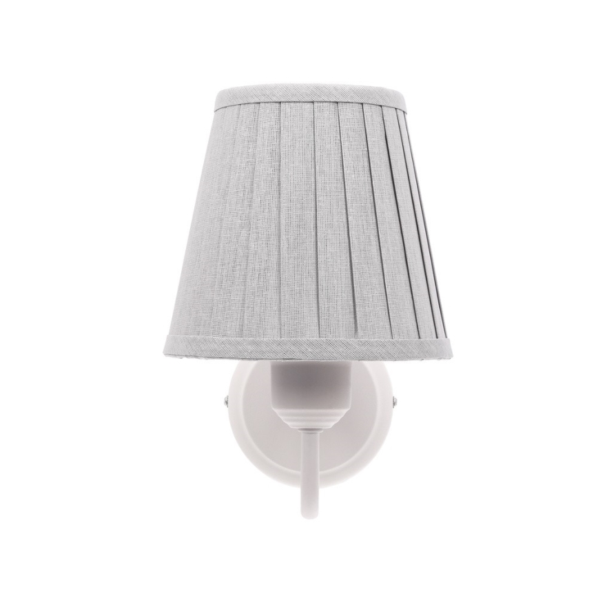 Væglampe FIREZ 1xE27/40W/230V hvid/grå
