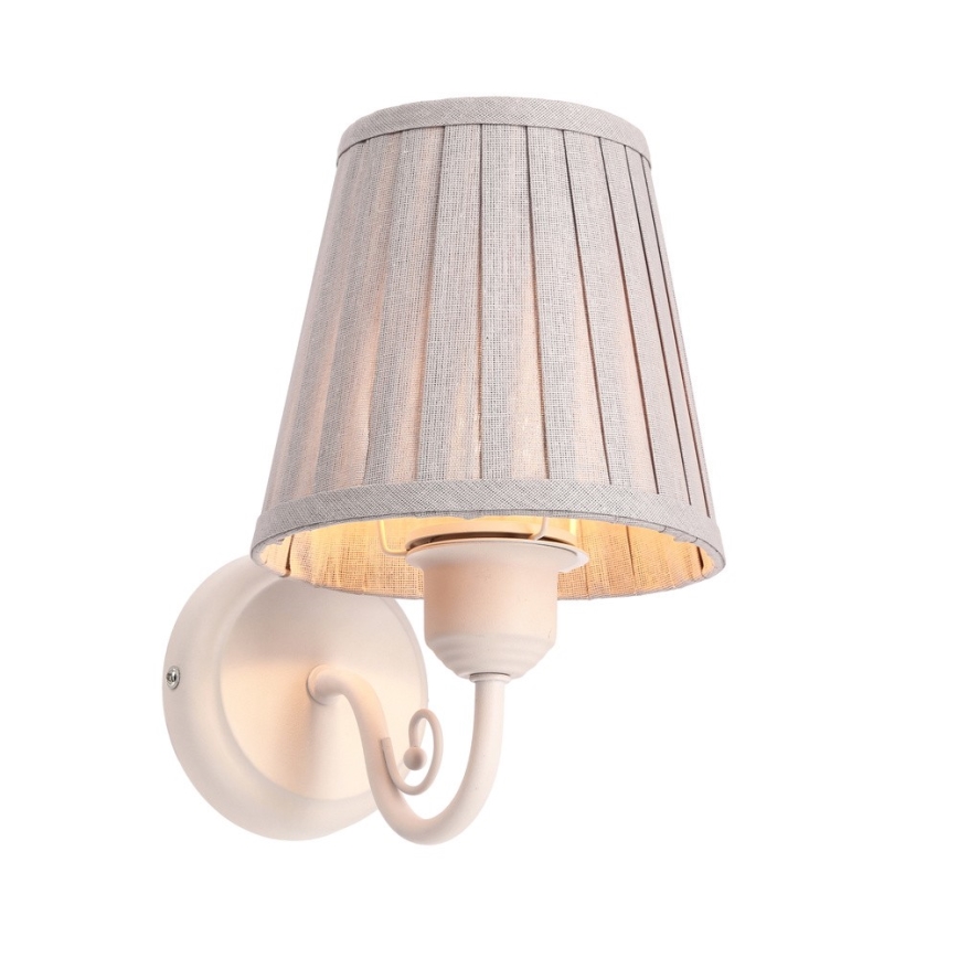 Væglampe FIREZ 1xE27/40W/230V hvid/grå