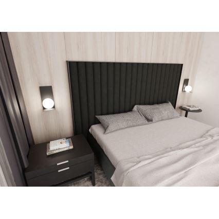 Væglampe FORM 1xE14/10W/230V sort