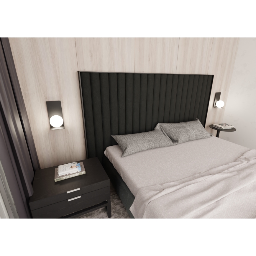 Væglampe FORM 1xE14/10W/230V sort
