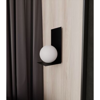 Væglampe FORM 1xE14/10W/230V sort