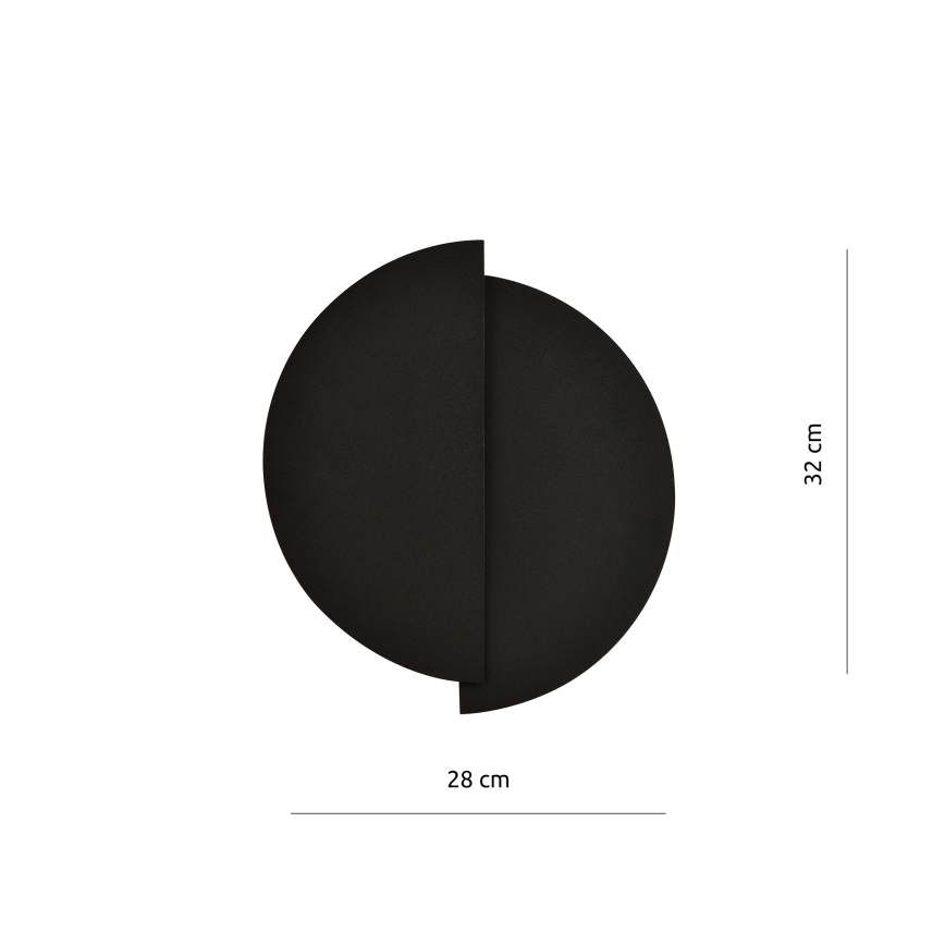 Væglampe FORM 1xG9/8W/230V sort
