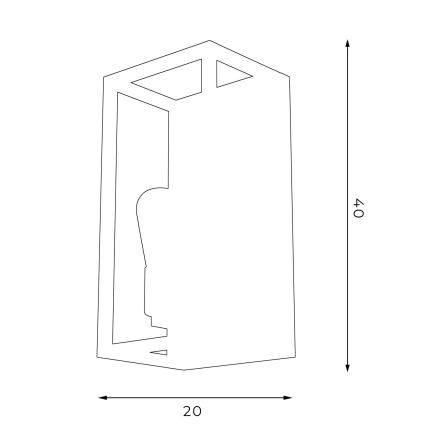 Væglampe FRAME 2xE27/60W/230V