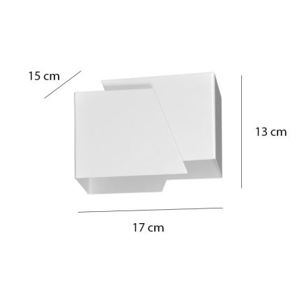 Væglampe FROST 1xG9/8W/230V hvid