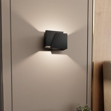 Væglampe FROST 1xG9/8W/230V sort