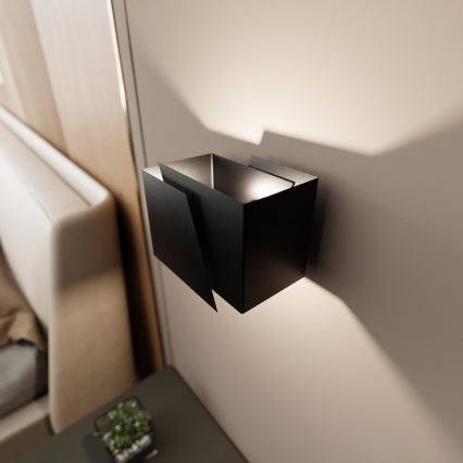 Væglampe FROST 1xG9/8W/230V sort