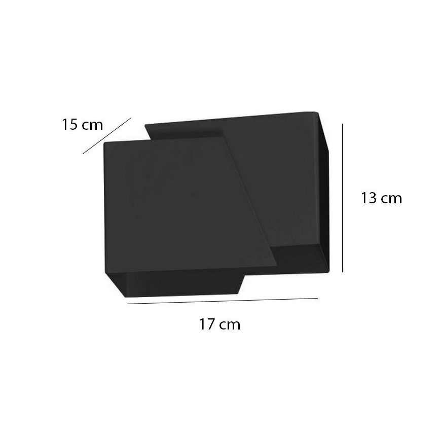 Væglampe FROST 1xG9/8W/230V sort