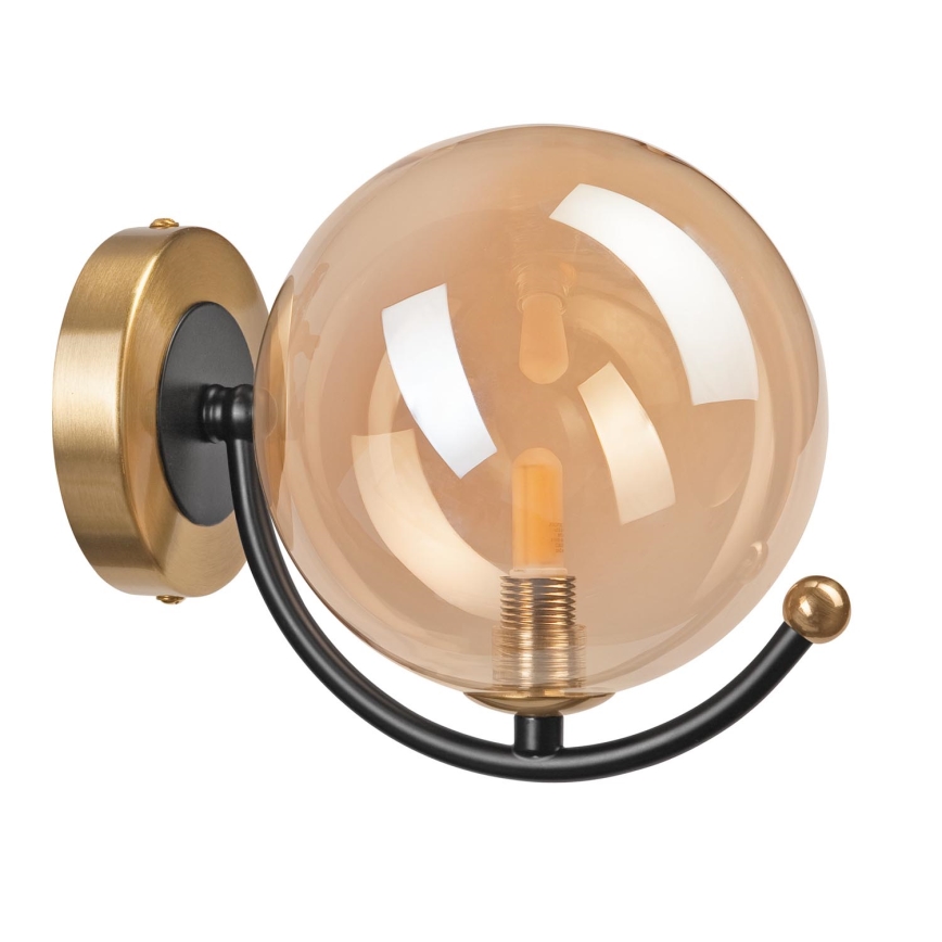Væglampe GEORGIA 1xE14/5W/230V guldfarvet/røget beige