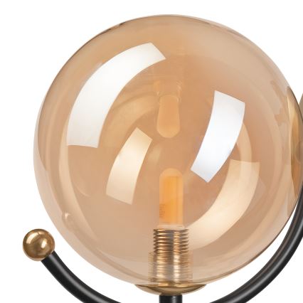 Væglampe GEORGIA 1xE14/5W/230V guldfarvet/røget beige