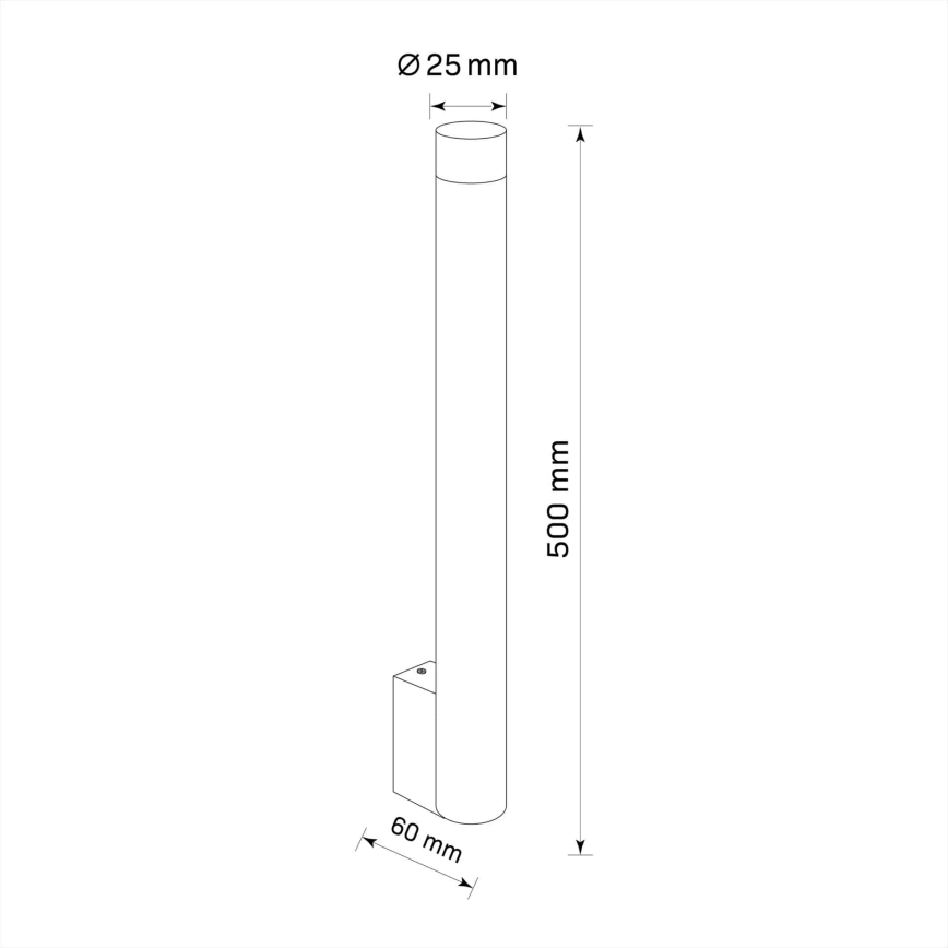 Væglampe GLAM 1xG9/8W/230V sort