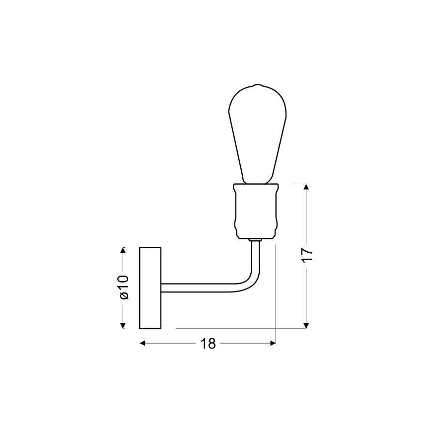 Væglampe GOLDIE 1xE27/60W/230V