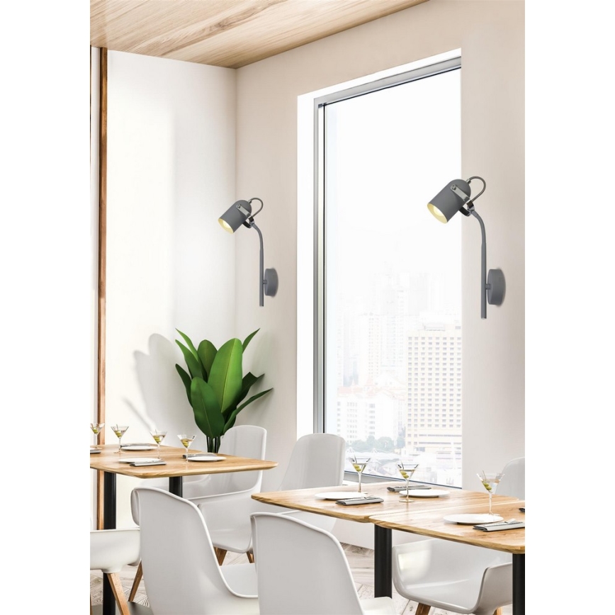 Væglampe GRAY 1xE14/40W/230V