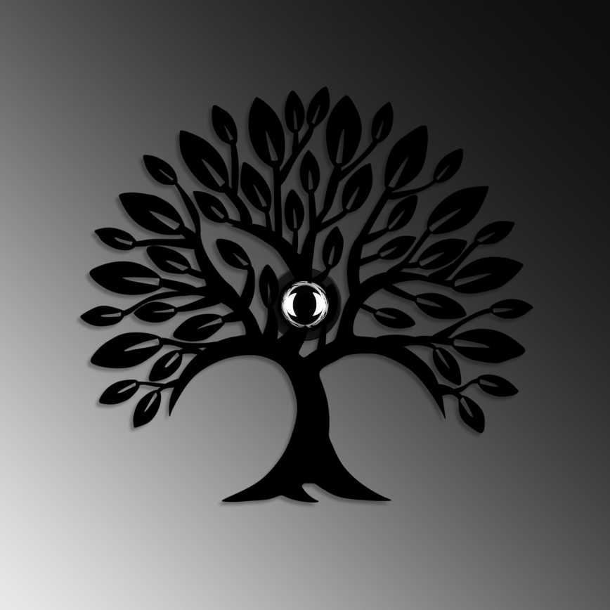 Væglampe HEART TREE 1xE27/40W/230V sort