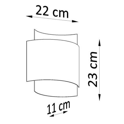 Væglampe IMPACT 1xG9/40W/230V hvid