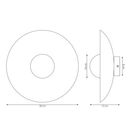 Væglampe INSPO 1xG9/8W/230V hvid