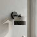 Væglampe KARBON 1xE27/15W/230V sort/grå
