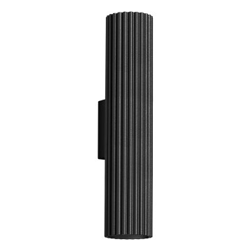 Væglampe KARBON 2xGU10/10W/230V sort