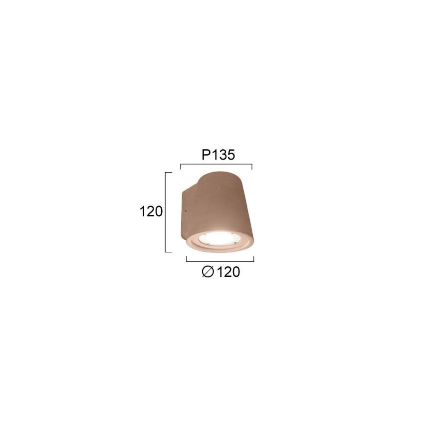 Væglampe KIARA 1xGU10/10W/230V brun
