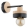 Væglampe LARSO 1xE27/15W/230V sort/beige