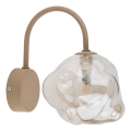 Væglampe LAVA 1xG9/8W/230V beige/røget beige