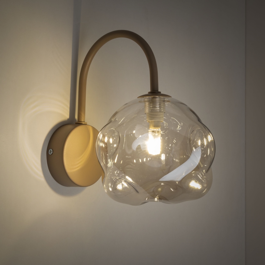 Væglampe LAVA 1xG9/8W/230V beige/røget beige