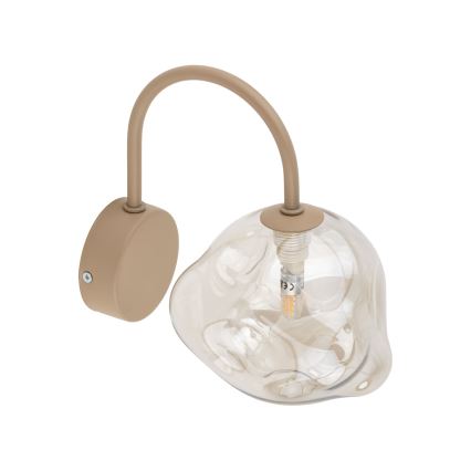 Væglampe LAVA 1xG9/8W/230V beige/røget beige