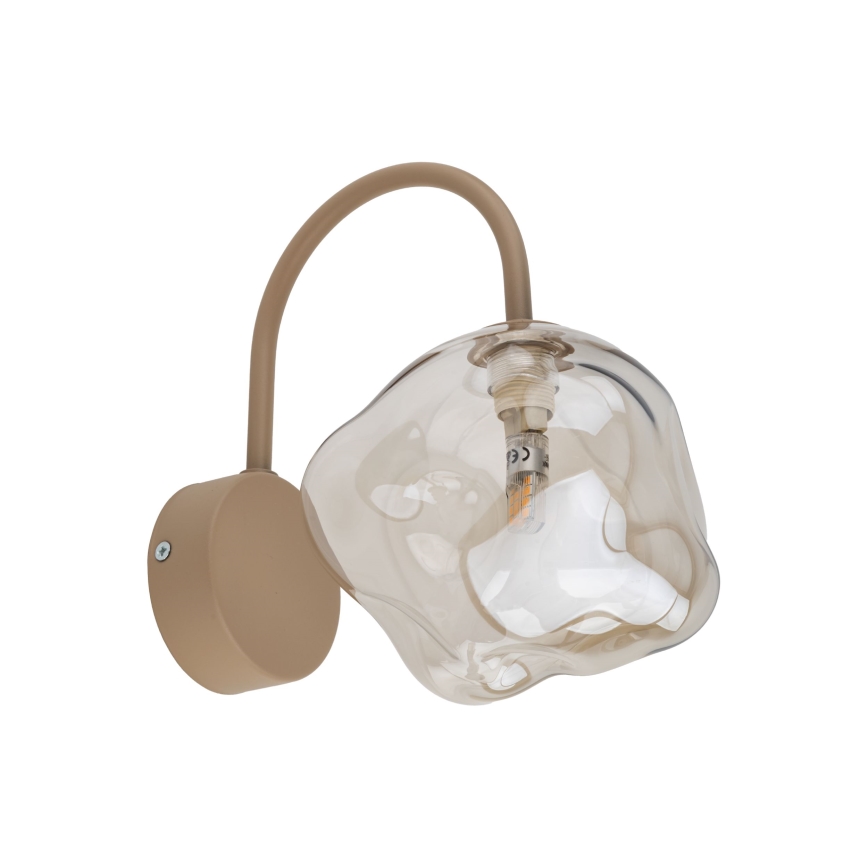 Væglampe LAVA 1xG9/8W/230V beige/røget beige