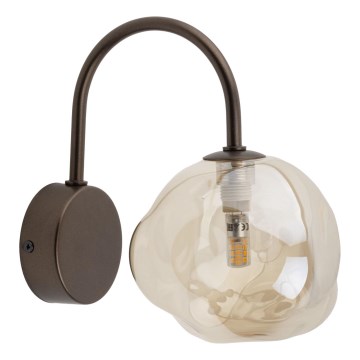 Væglampe LAVA 1xG9/8W/230V bronze/røget beige