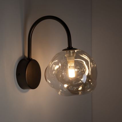 Væglampe LAVA 1xG9/8W/230V bronze/røget beige