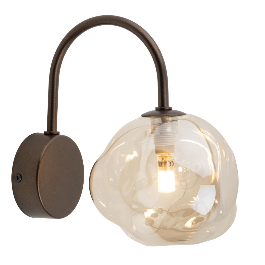 Væglampe LAVA 1xG9/8W/230V bronze/røget beige