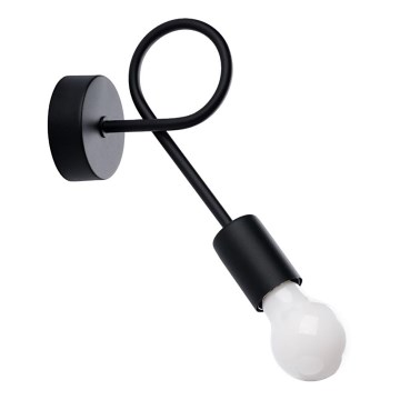 Væglampe LEVAR 1xE27/15W/230V sort