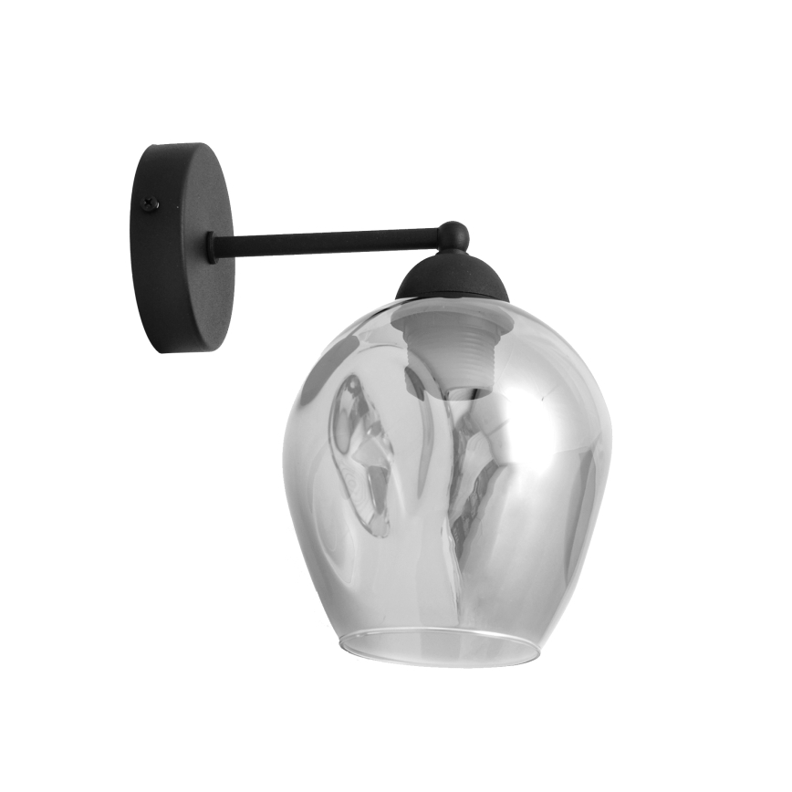 Væglampe LILI 1xE27/15W/230V sort/grå