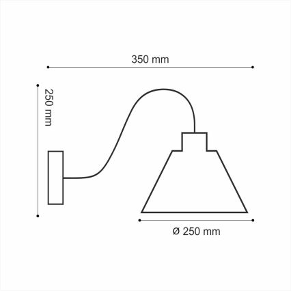 Væglampe LOFT 1xE14/40W/230V