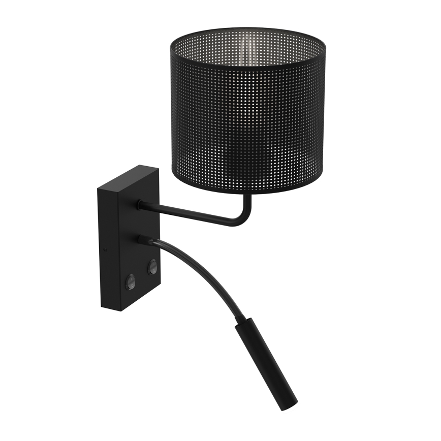Væglampe LOFT SHADE 1xE27/60W+1xG9/8W/230V sort
