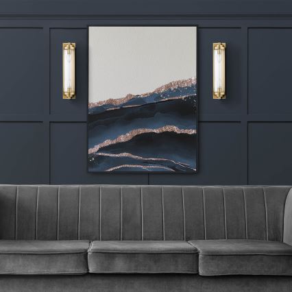 Væglampe LORENZO 2xE14/40W/230V guld