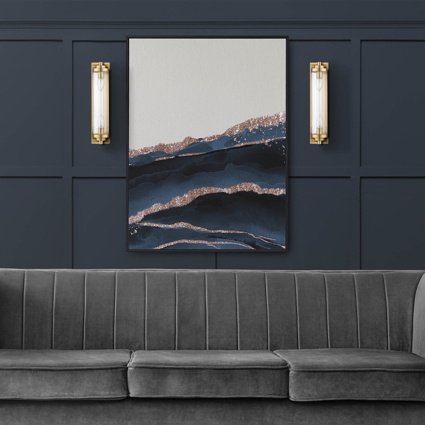 Væglampe LORENZO 2xE14/40W/230V guld